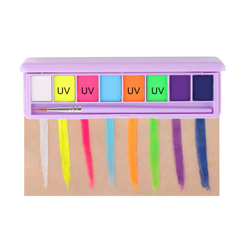 Wasserlösliche fluoreszierende Schminkpalette