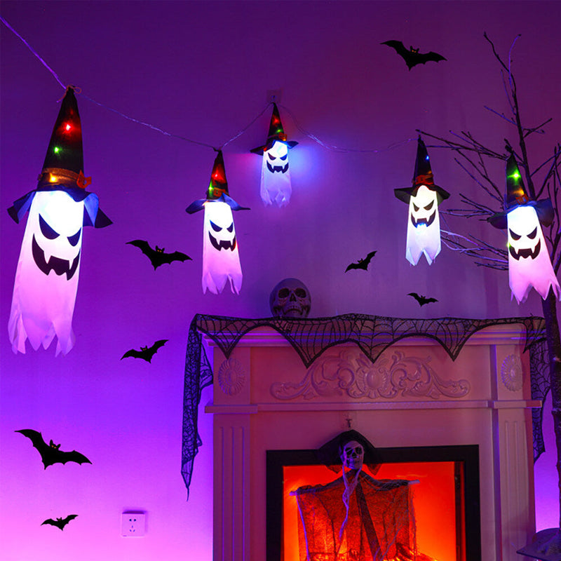 Halloween-hängende leuchtende Hexenhut-dekorative Lichter
