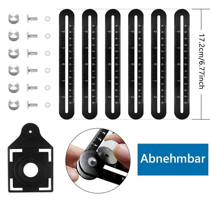 Amenitee 6-seitiges Aluminiumlegierung Winkelmessgerät - hallohaus