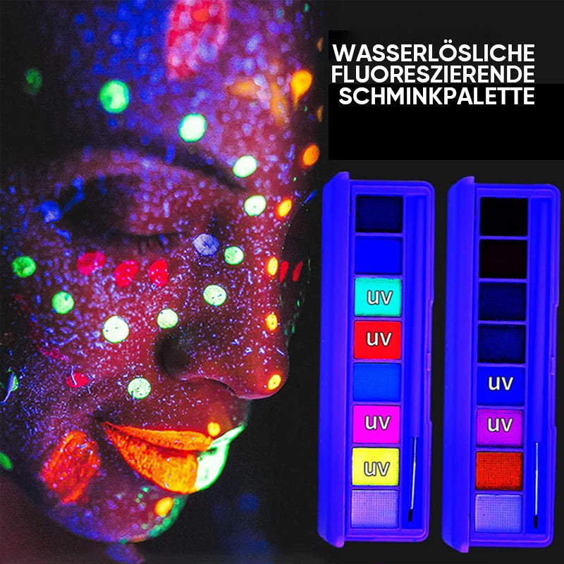 Wasserlösliche fluoreszierende Schminkpalette