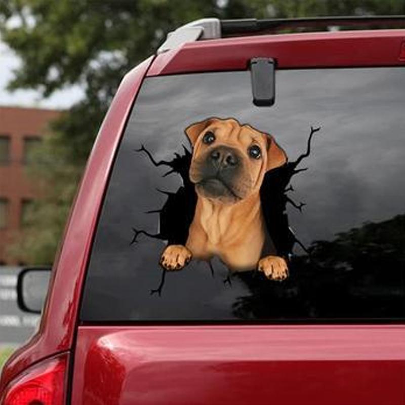 Auto Fenster Hund Aufkleber