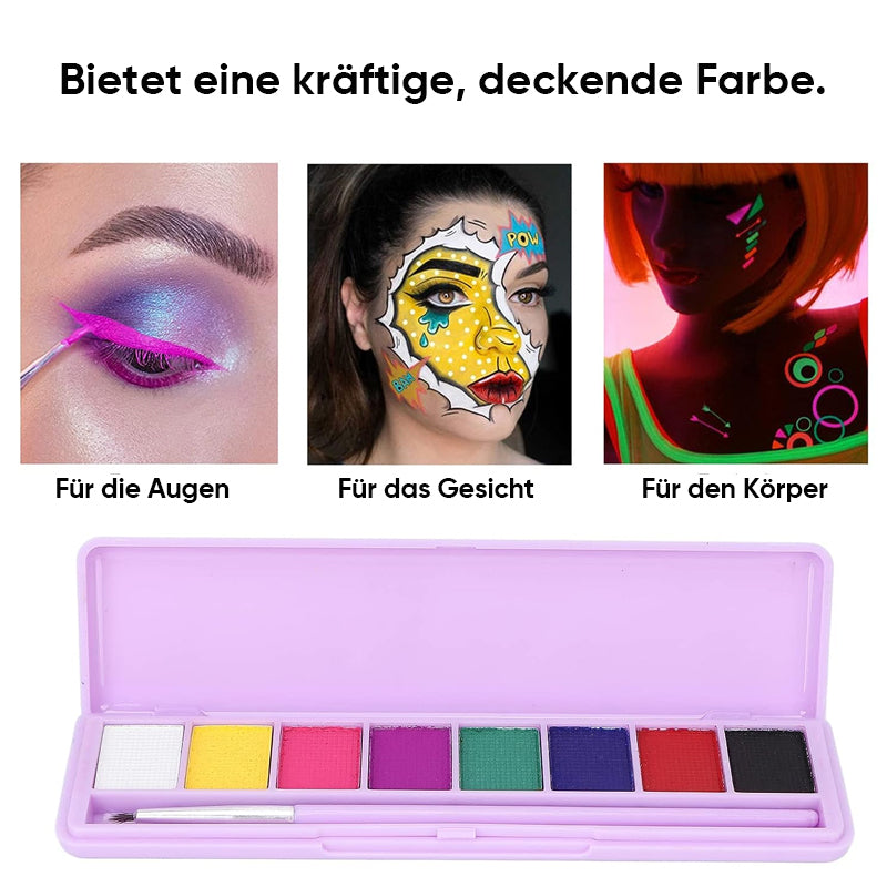 Wasserlösliche fluoreszierende Schminkpalette