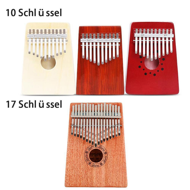 Kalimba Daumenklavier Thumb Piano, 10 oder 17 Schlüssel